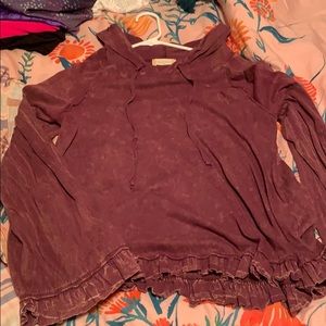 hooded tee shirt